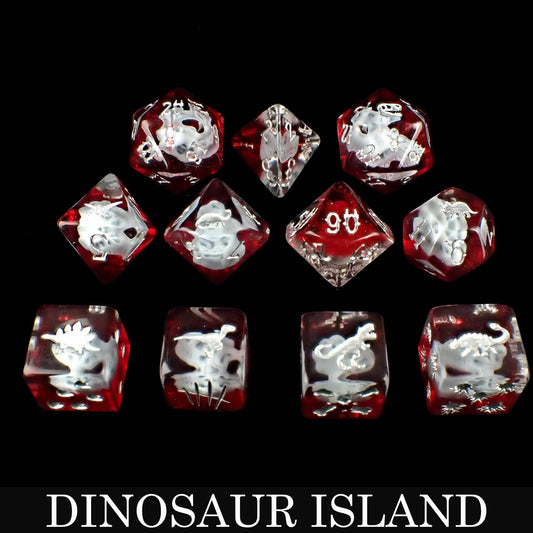 Dinosaur Island - 11 Dice Set - QuestChest