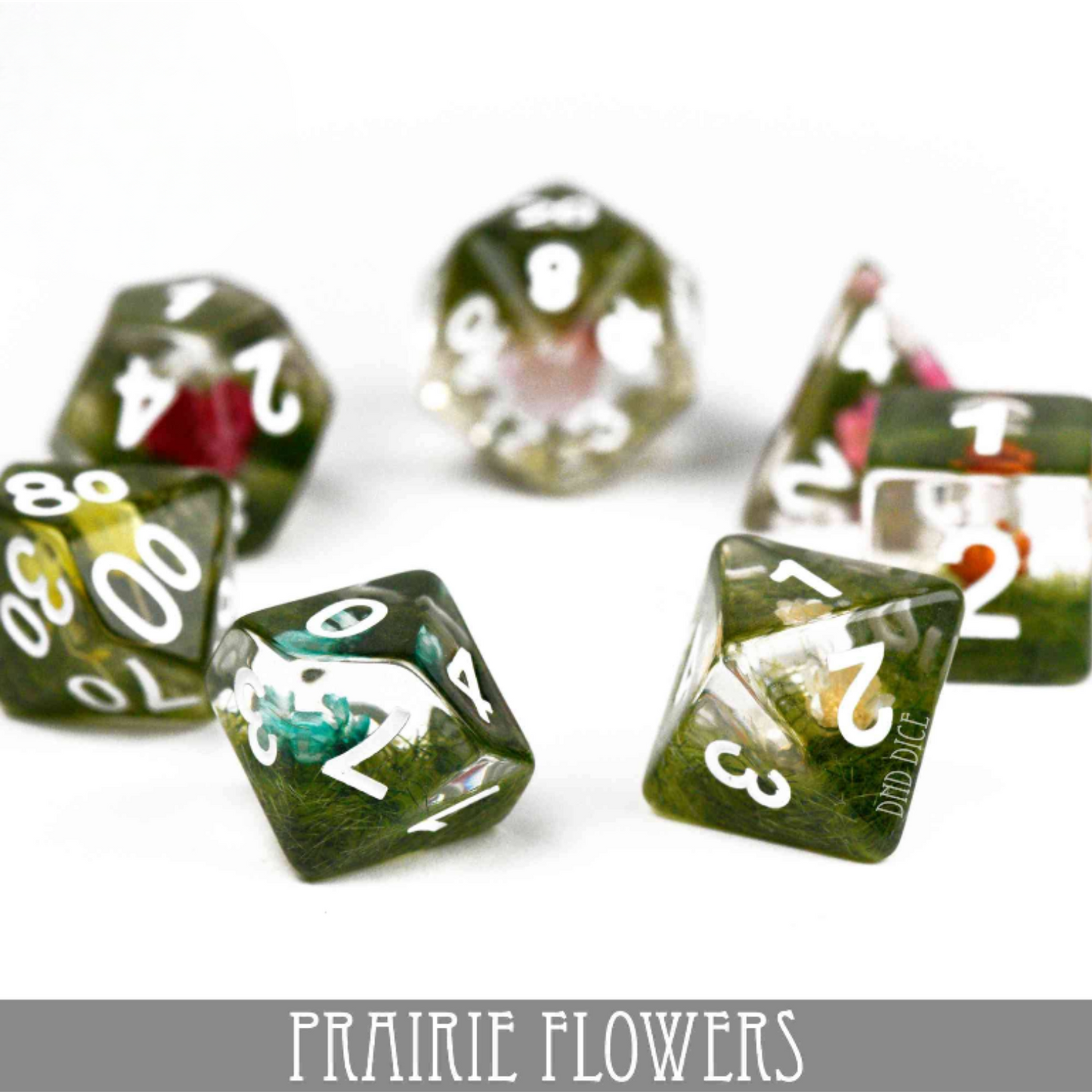 Prairie Flowers - 7 Dice Set - QuestChest