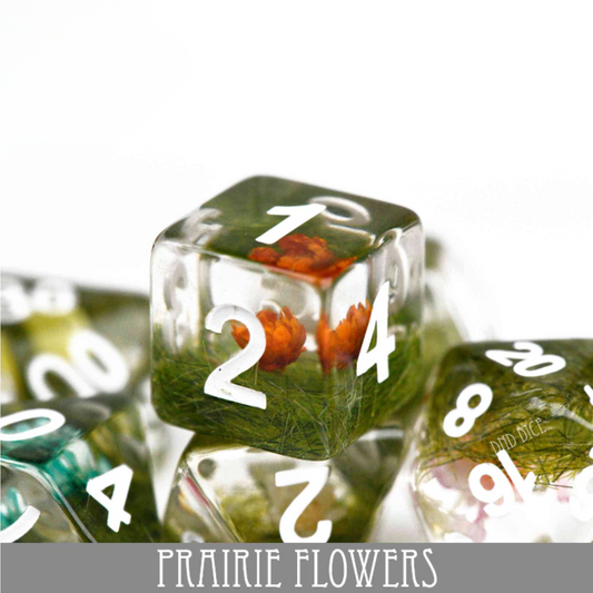 Prairie Flowers - 7 Dice Set - QuestChest