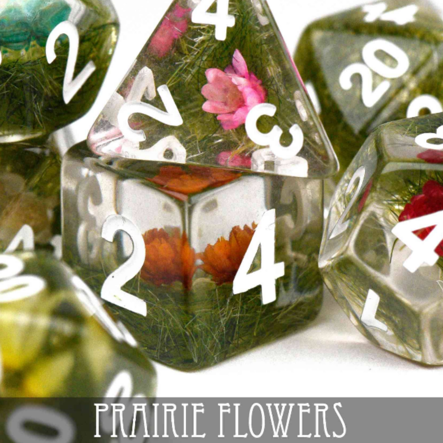 Prairie Flowers - 7 Dice Set - QuestChest
