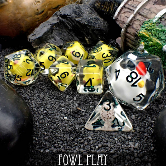 Fowl Play - 8 Dice Set - QuestChest