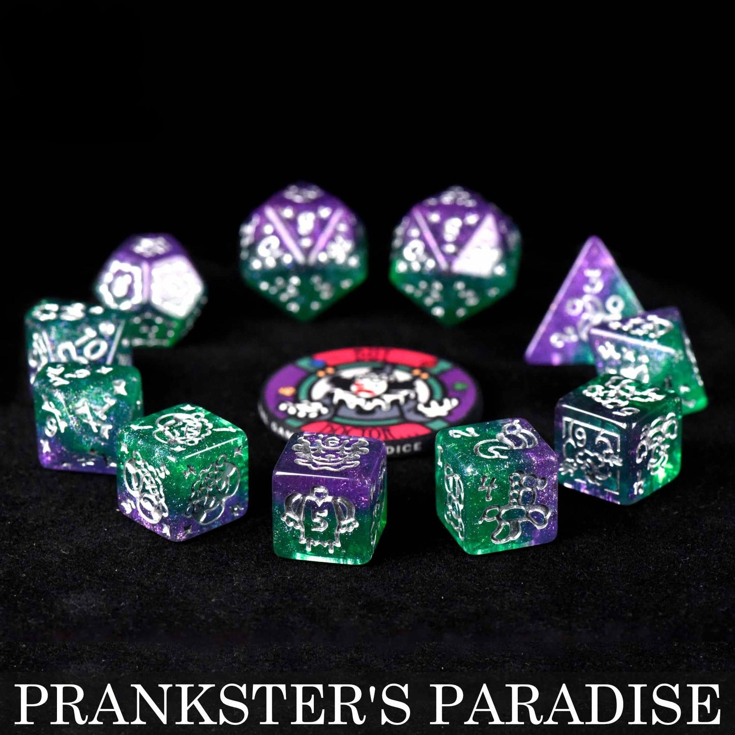 Prankster's Paradise - 11 Dice Set - QuestChest