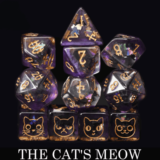 The Cat's Meow - 11 Dice Set - QuestChest