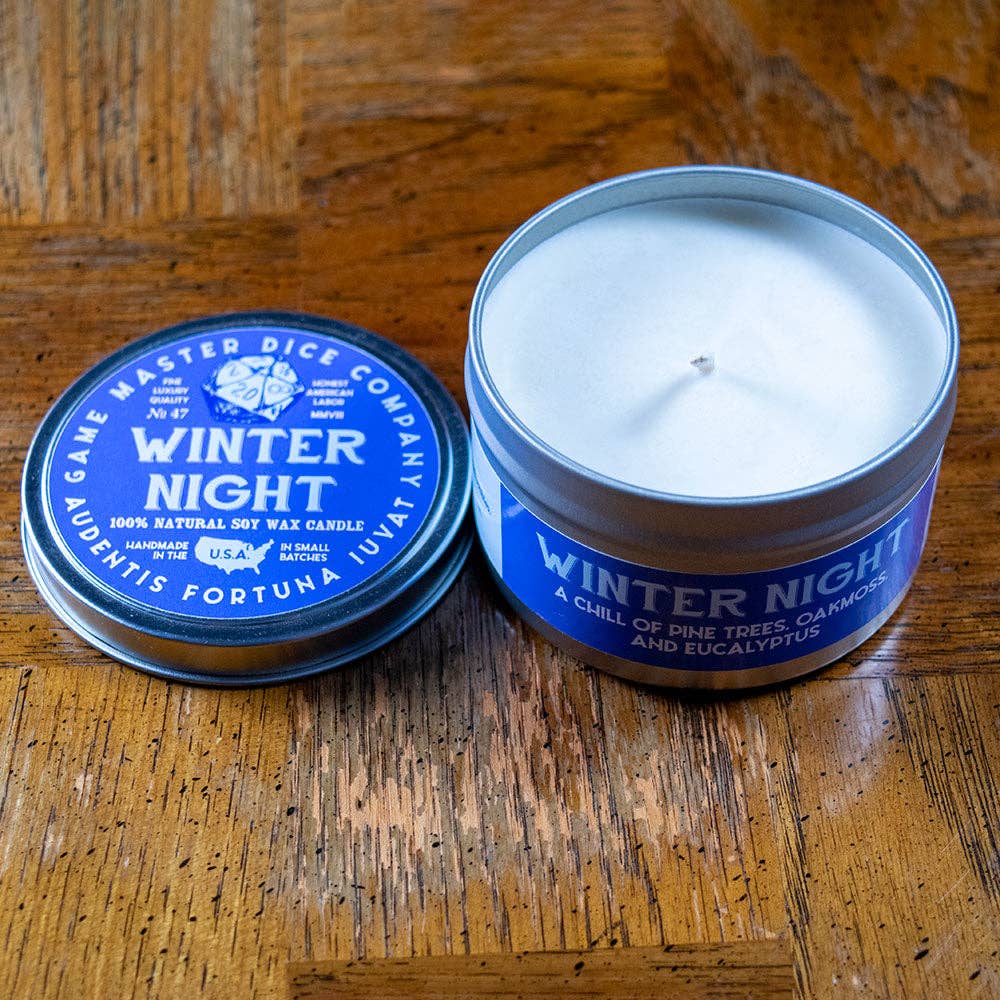 Winter Night Gaming Candle: 8oz - QuestChest