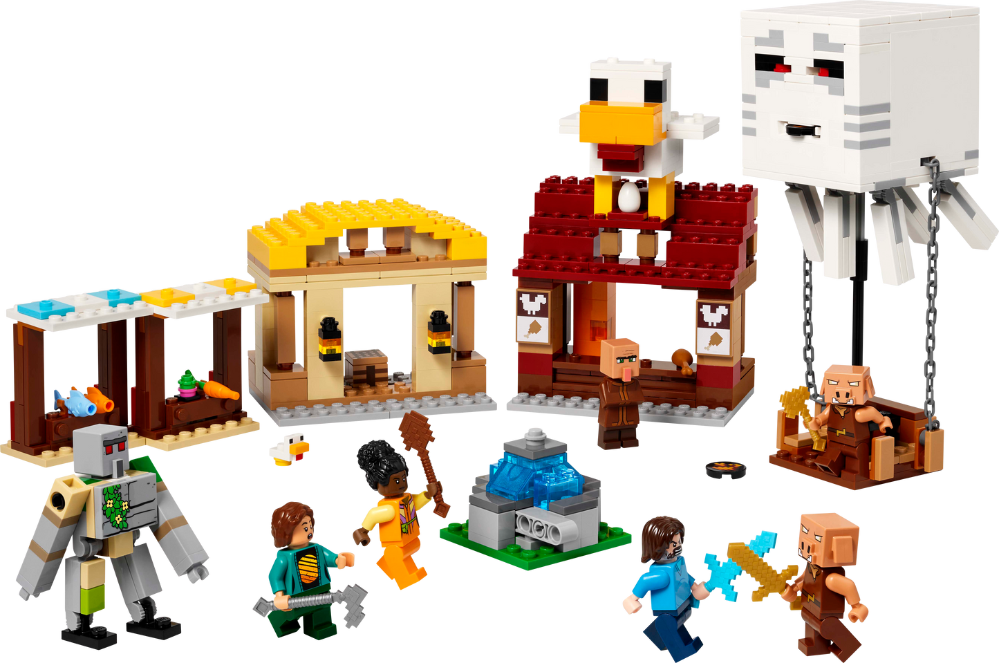 LEGO Minecraft The Ghast Balloon Village Attack (21273) - QuestChest
