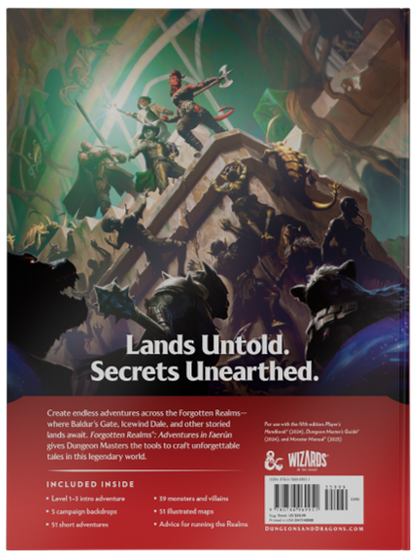 DND - ADVENTURES IN FAERUN HC (EN)