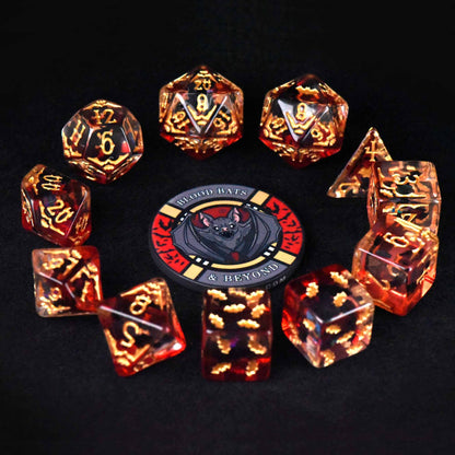 Blood Bats & Beyond - 11 Dice Set - QuestChest