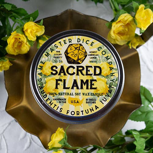Sacred Flame Gaming Candle: 8oz - QuestChest