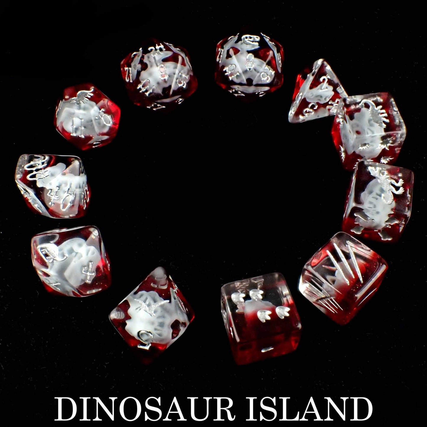 Dinosaur Island - 11 Dice Set - QuestChest