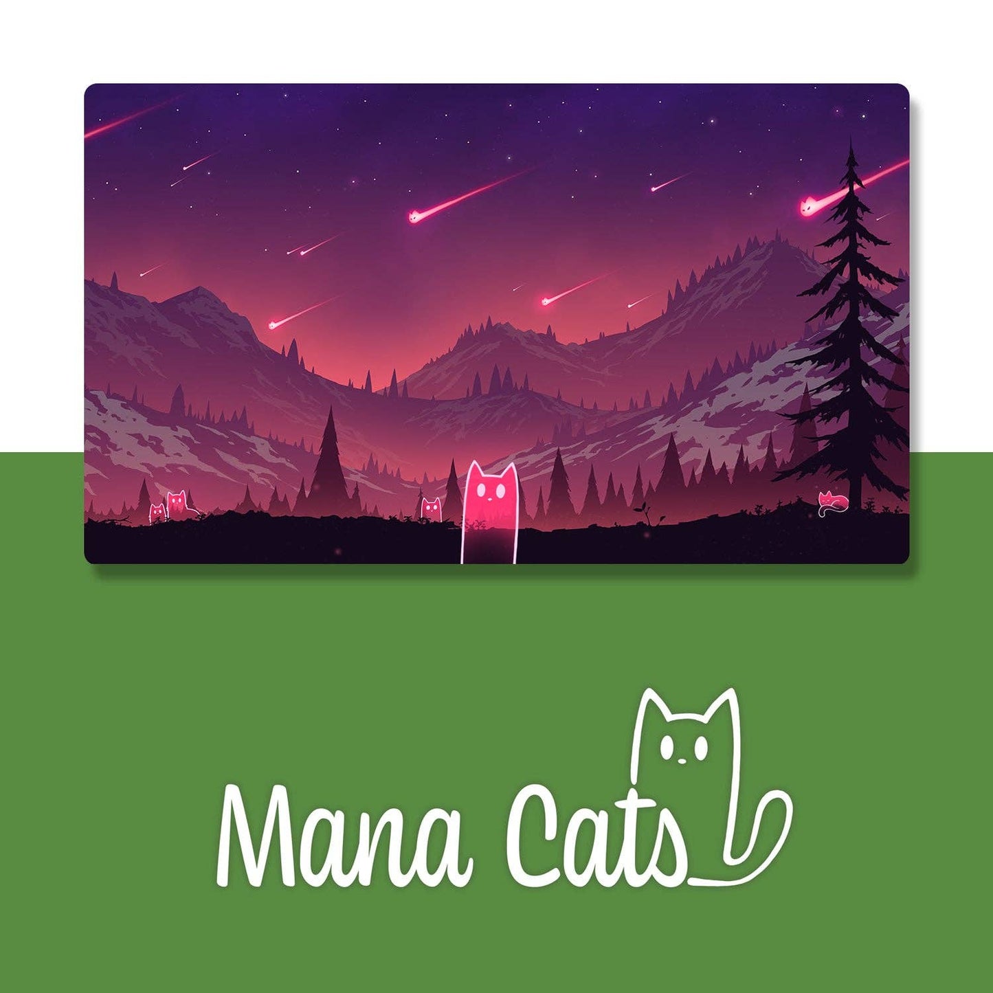 ManaCats Mountain Playmat - Standard 24" x 14" - QuestChest
