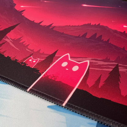ManaCats Mountain Playmat - Standard 24" x 14" - QuestChest