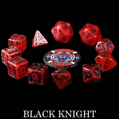 Black Knight - 11 Dice Set - QuestChest