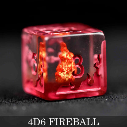 Fireball 4D6 Dice Set - QuestChest