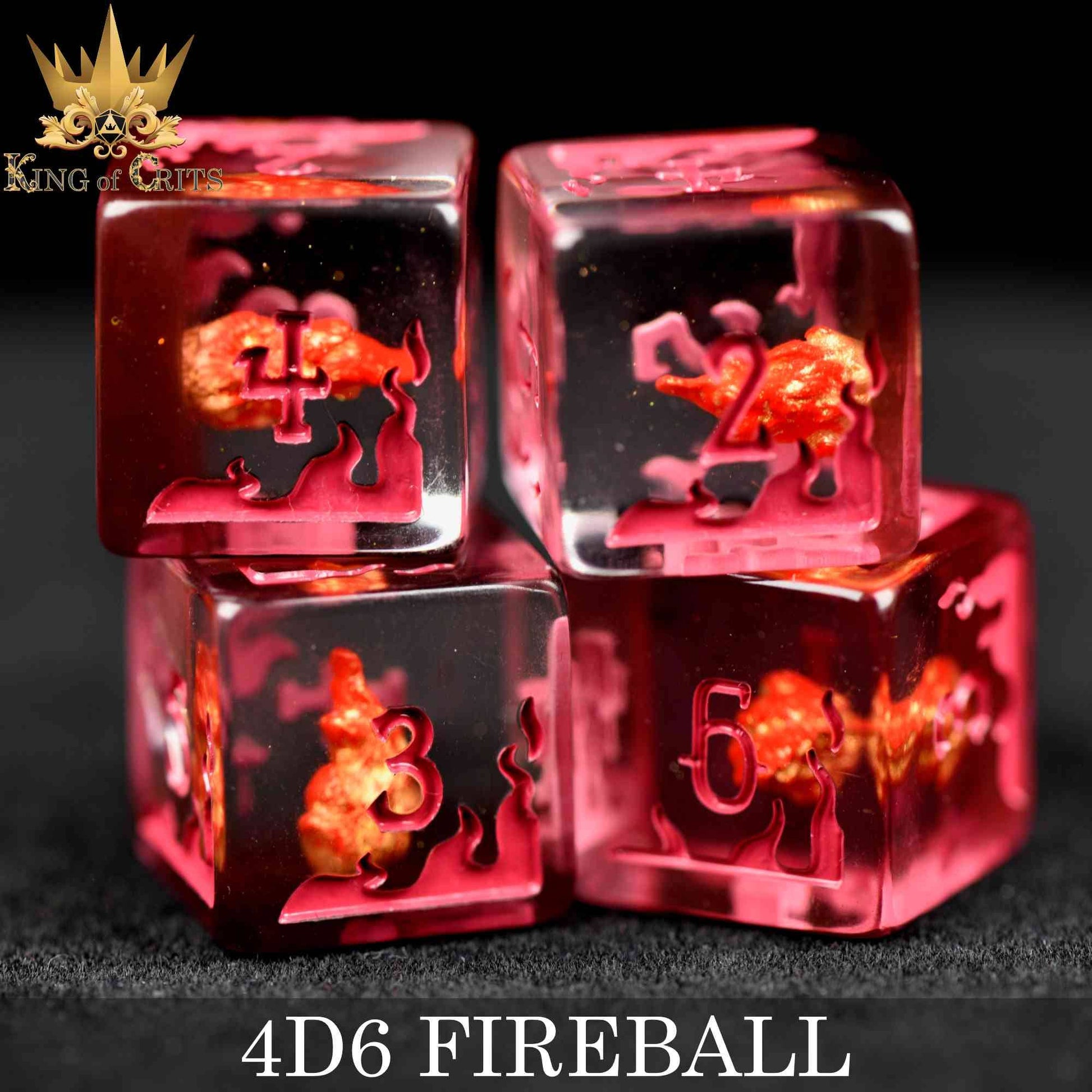 Fireball 4D6 Dice Set - QuestChest