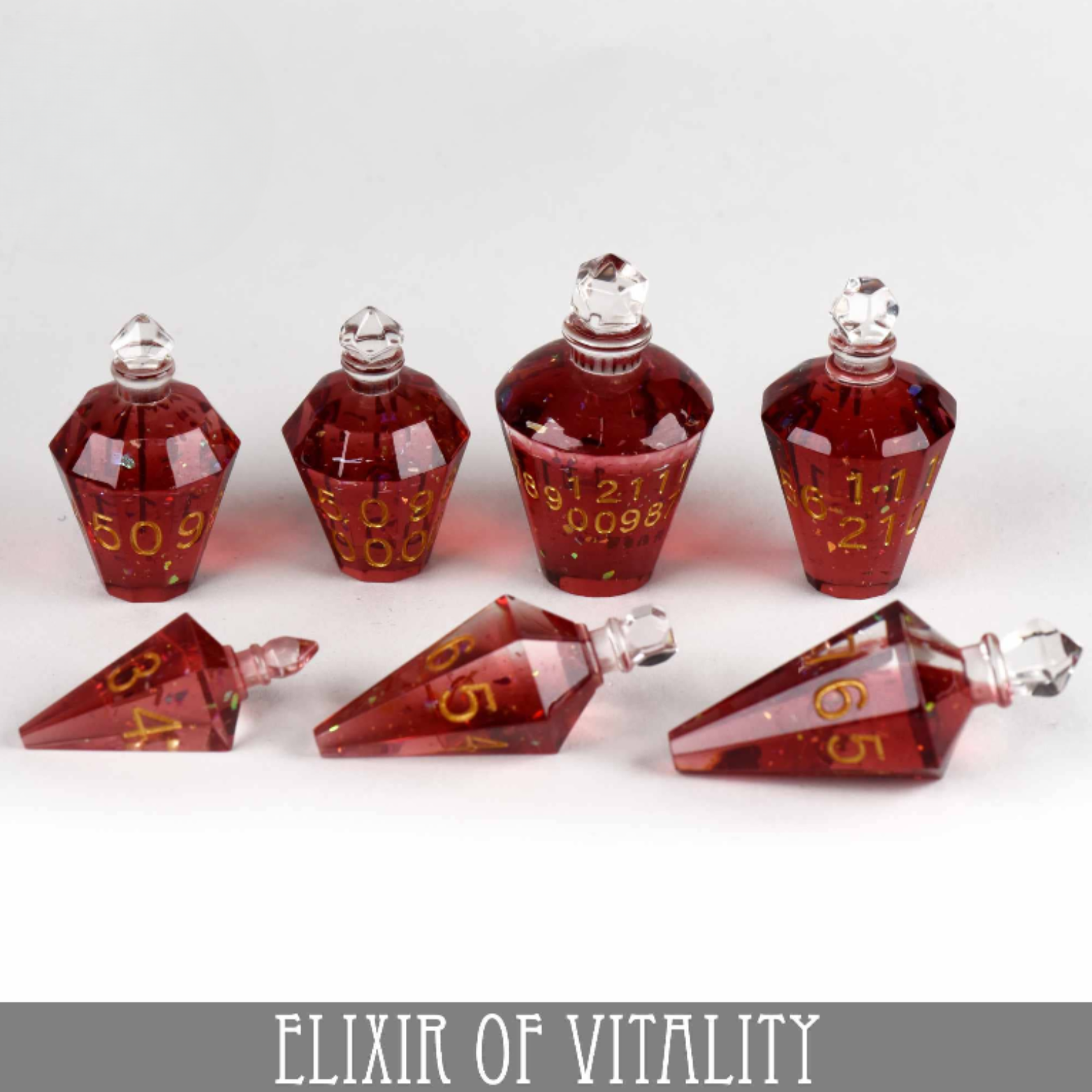 Elixir of Vitality - 7 Dice Set (Handmade) - QuestChest