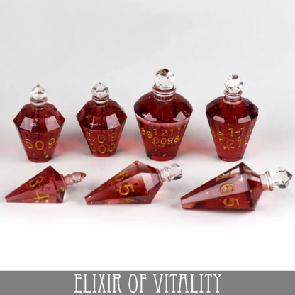 Elixir of Vitality - 7 Dice Set (Handmade) - QuestChest