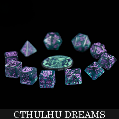 Cthulhu Dreams - 11 Dice Set - QuestChest