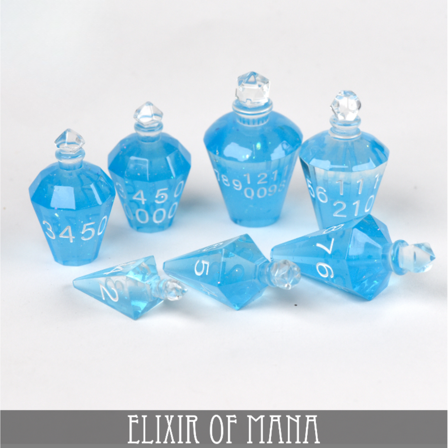 Elixir of Mana - 7 Dice Set (Handmade) - QuestChest