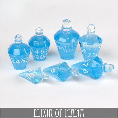 Elixir of Mana - 7 Dice Set (Handmade) - QuestChest