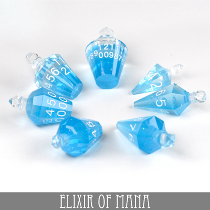 Elixir of Mana - 7 Dice Set (Handmade) - QuestChest