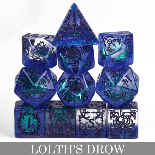 Lolth's Drow - 11 Dice Set - QuestChest