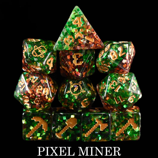 Pixel Miner - 11 Dice Set - QuestChest