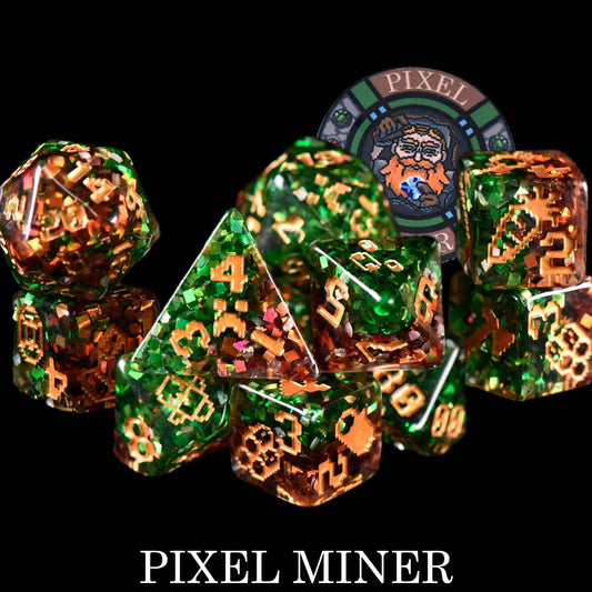Pixel Miner - 11 Dice Set - QuestChest