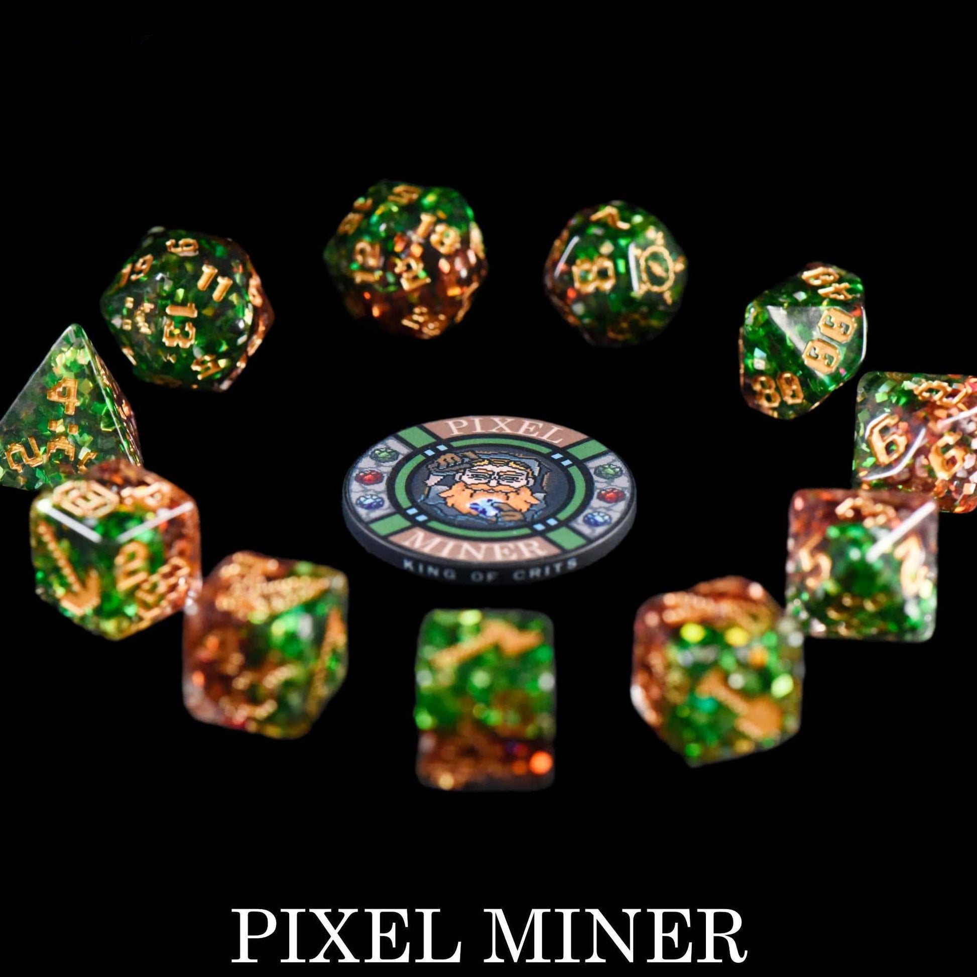 Pixel Miner - 11 Dice Set - QuestChest