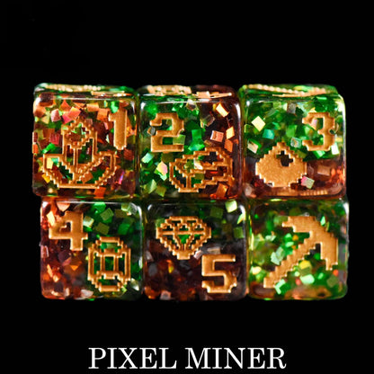 Pixel Miner - 11 Dice Set - QuestChest