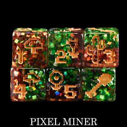 Pixel Miner - 11 Dice Set - QuestChest