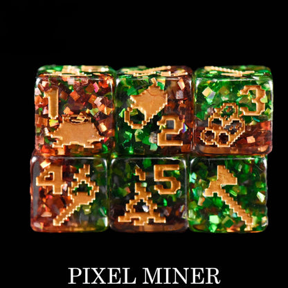 Pixel Miner - 11 Dice Set - QuestChest