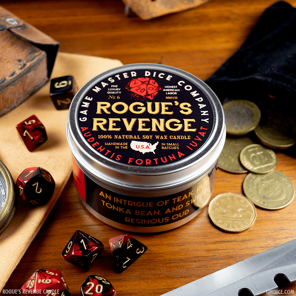 Rogue's Revenge Gaming Candle: 8oz - QuestChest