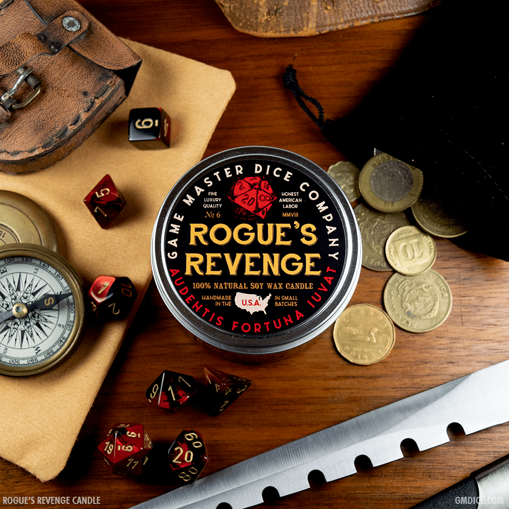 Rogue's Revenge Gaming Candle: 8oz - QuestChest