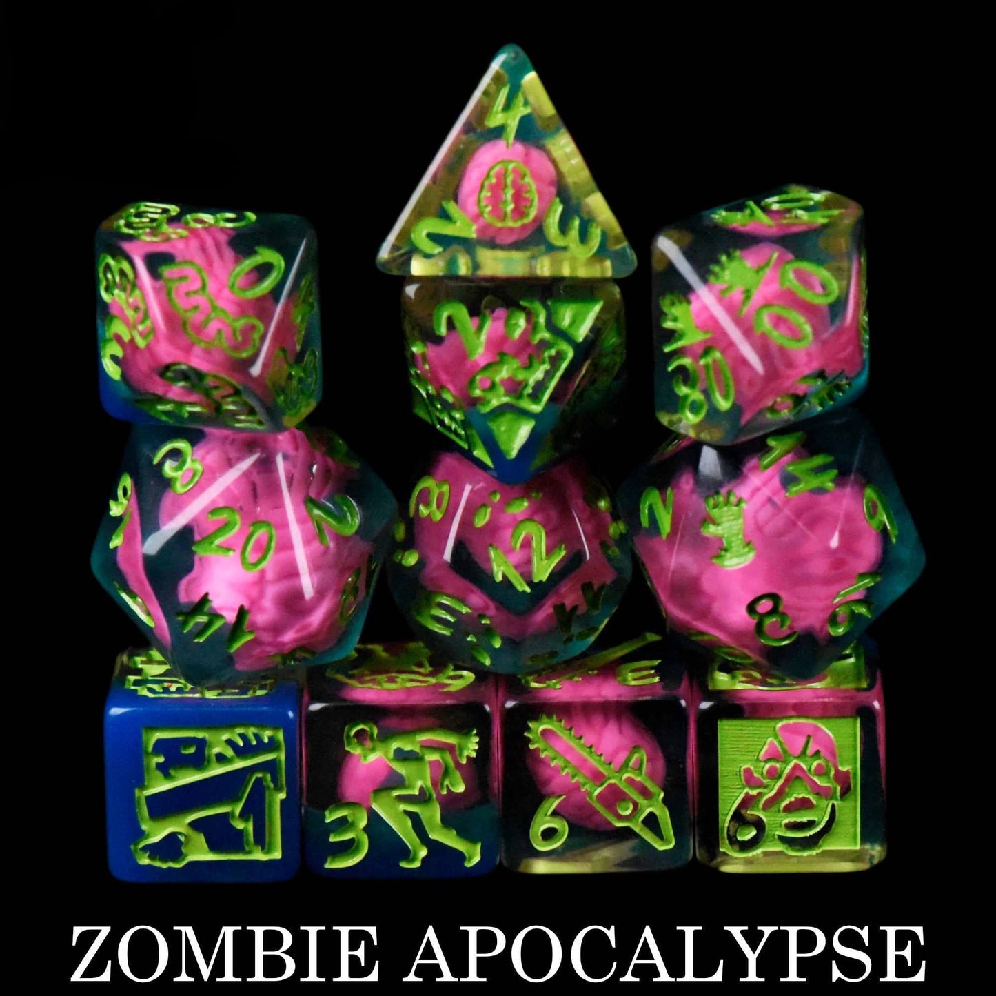 Zombie Apocalypse - 11 Dice Set - QuestChest