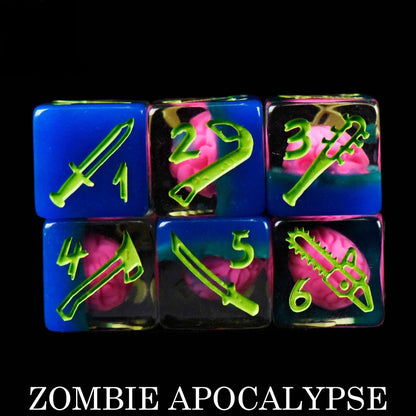 Zombie Apocalypse - 11 Dice Set - QuestChest